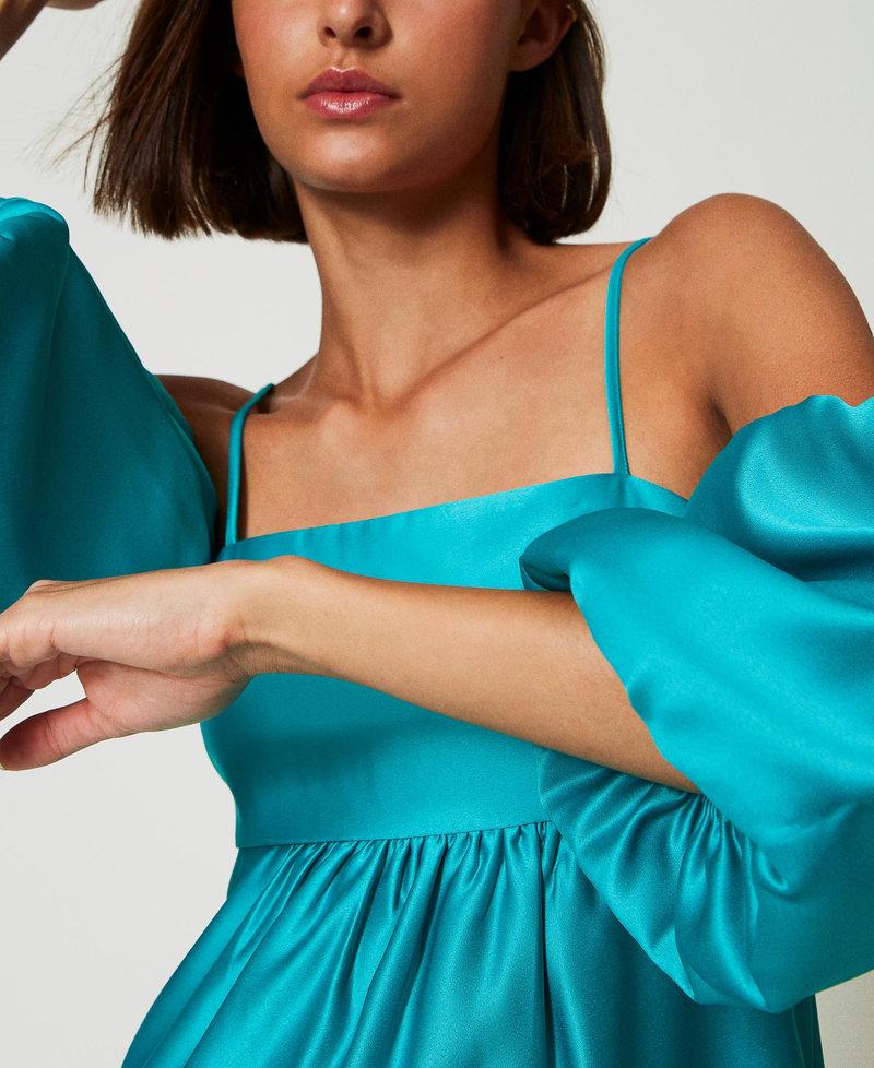 Scee By Twin Set Abito Lungo In Duchesse