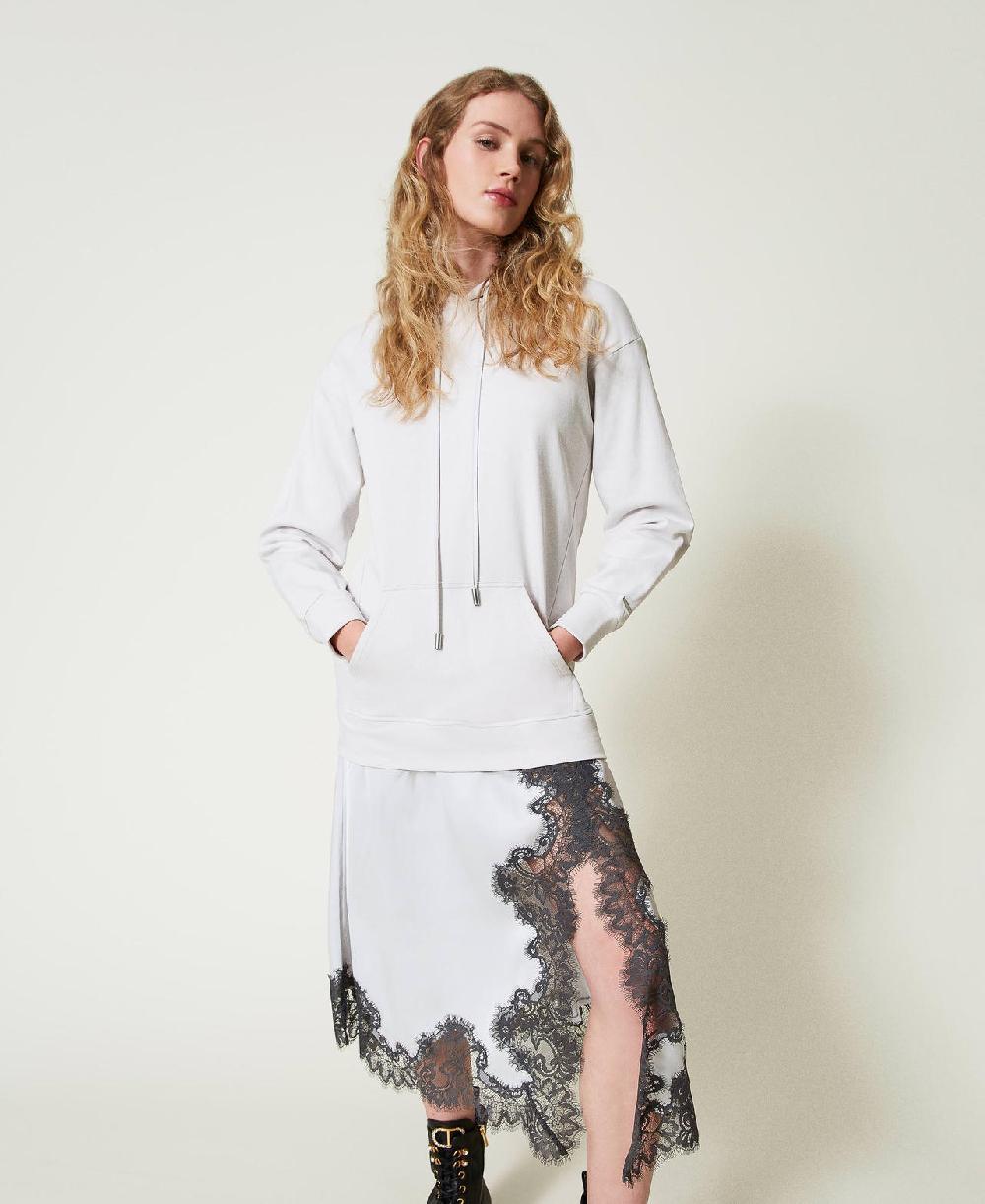 Scee By Twin Set Abito Lungo In Felpa E Raso