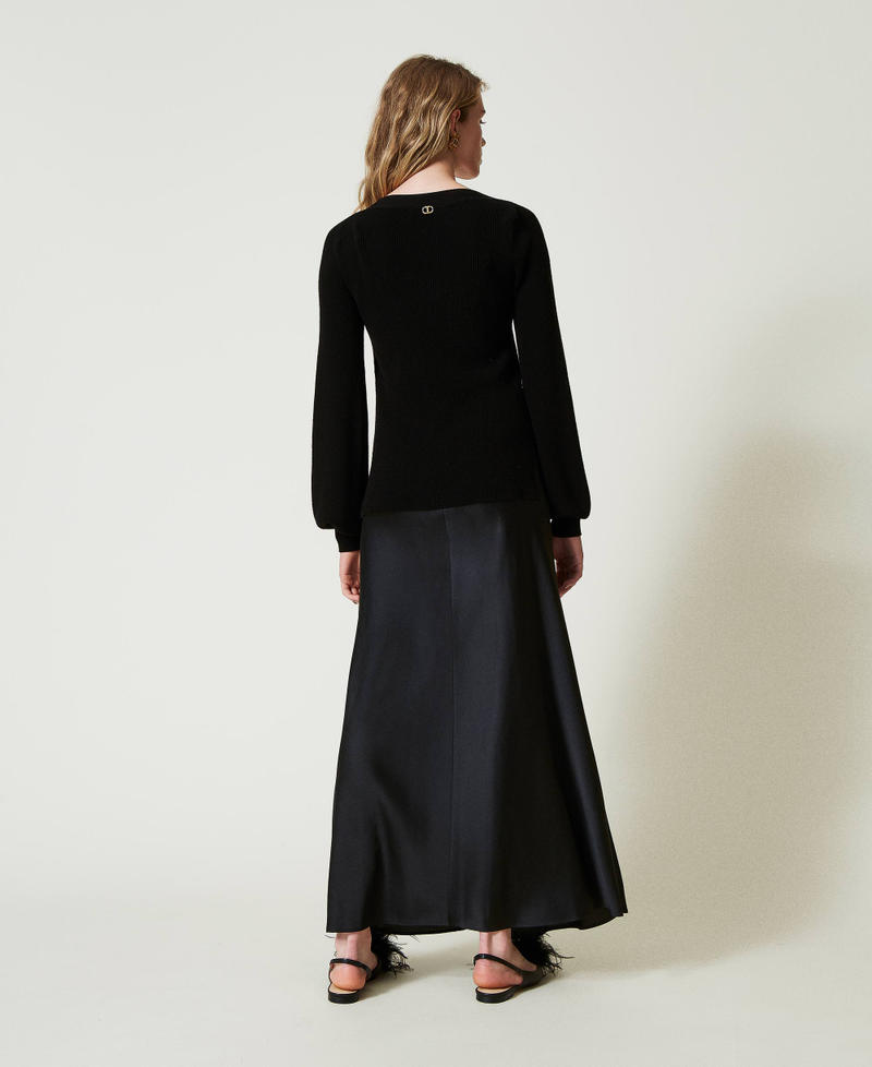 Scee By Twin Set Abito Lungo Sottoveste Con Maglia