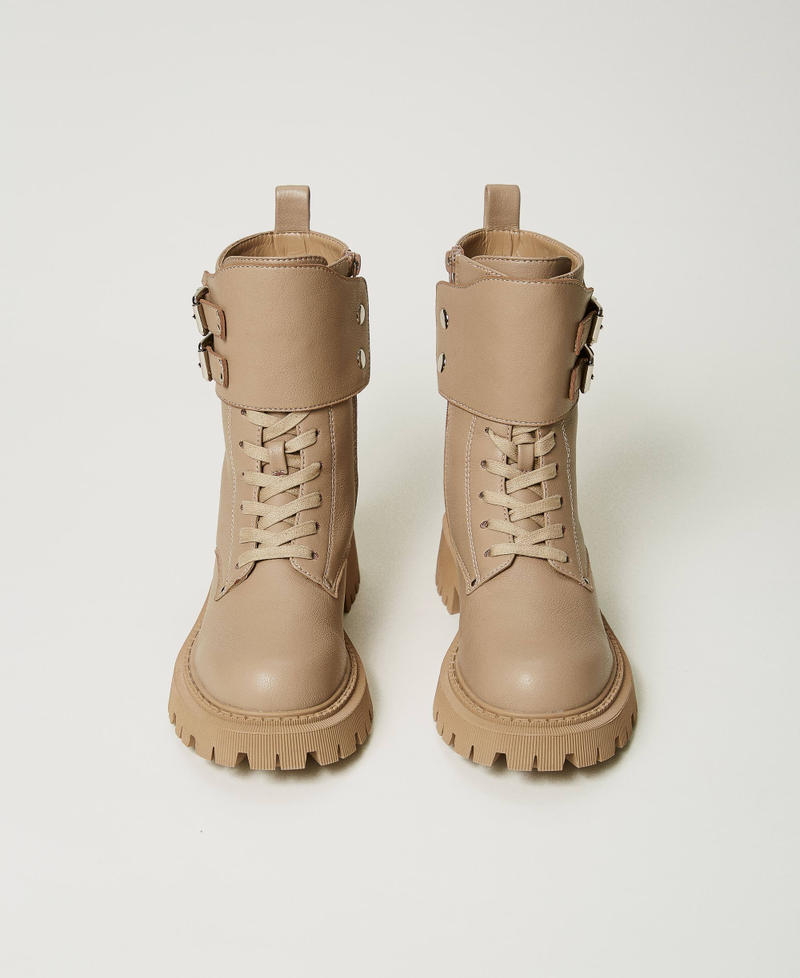 Scee By Twin Set Anfibi MYFO Con Doppio Cinturino