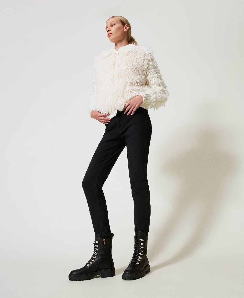 Scee by twin set Anfibi trekking con perle