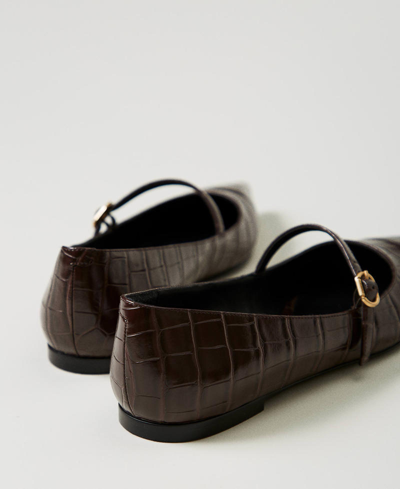 Scee By Twin Set Ballerina A Stampa Cocco