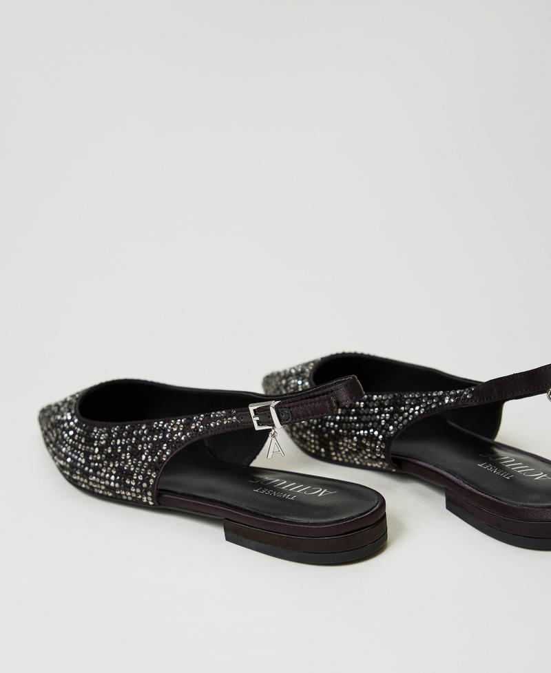 Scee By Twin Set Ballerine Sling Back Con Strass