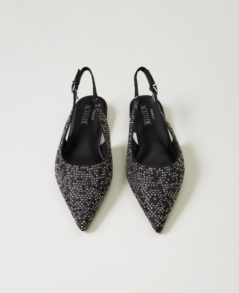 Scee By Twin Set Ballerine Sling Back Con Strass