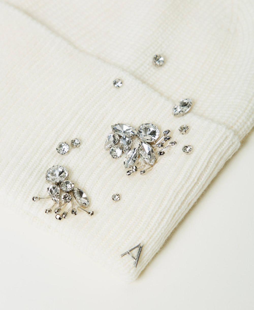 Scee By Twin Set Berretto In Maglia Con Ricami