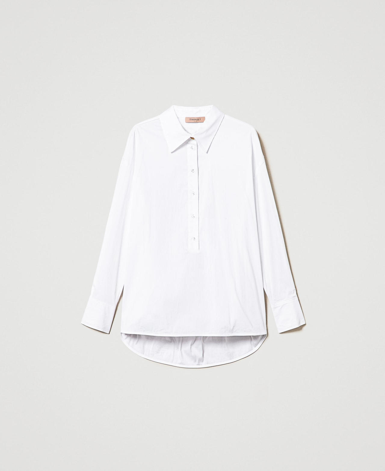 Scee by twin set Blusa a polo in popeline