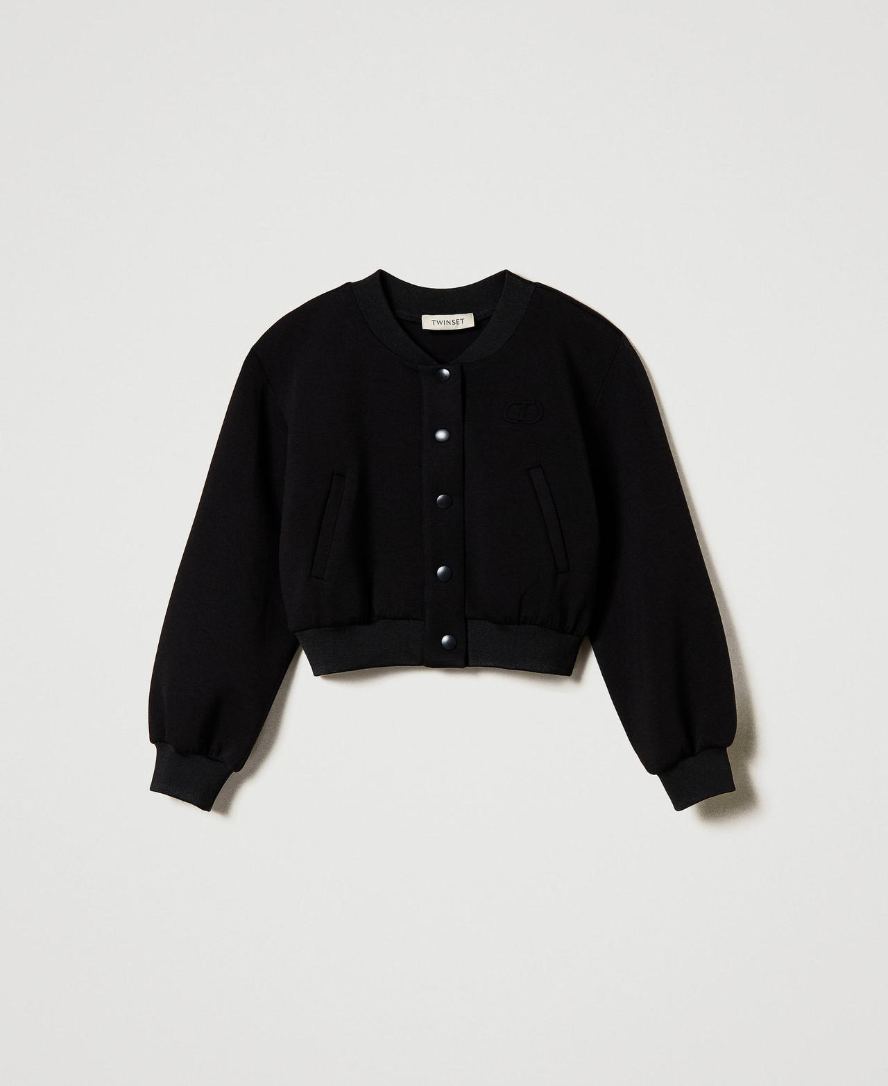 Scee by twin set Bomber in tessuto scuba