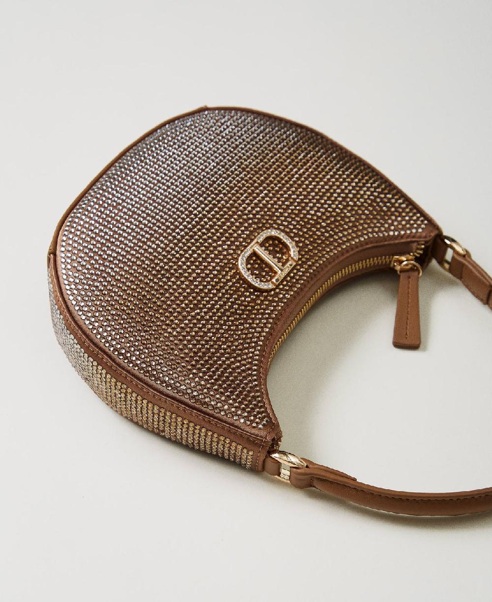 Scee By Twin Set Borsa Hobo ‘Moon’ Con Strass