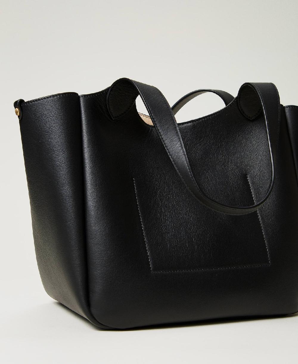 Scee By Twin Set Borsa Shopper ‘Forever’ In Pelle