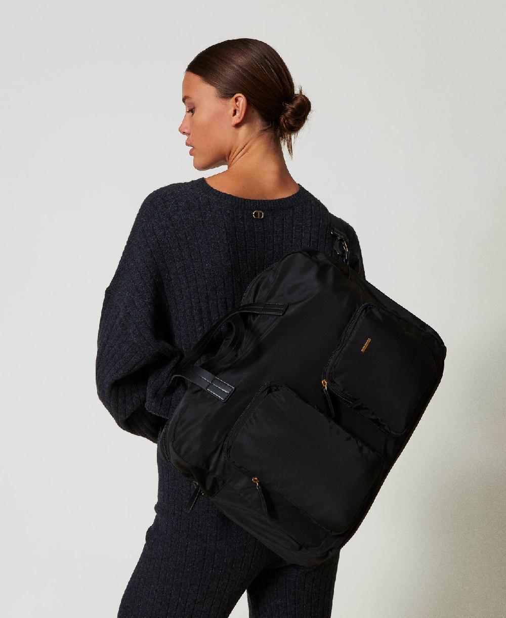 Scee by twin set Borsa shopper in tessuto tecnico