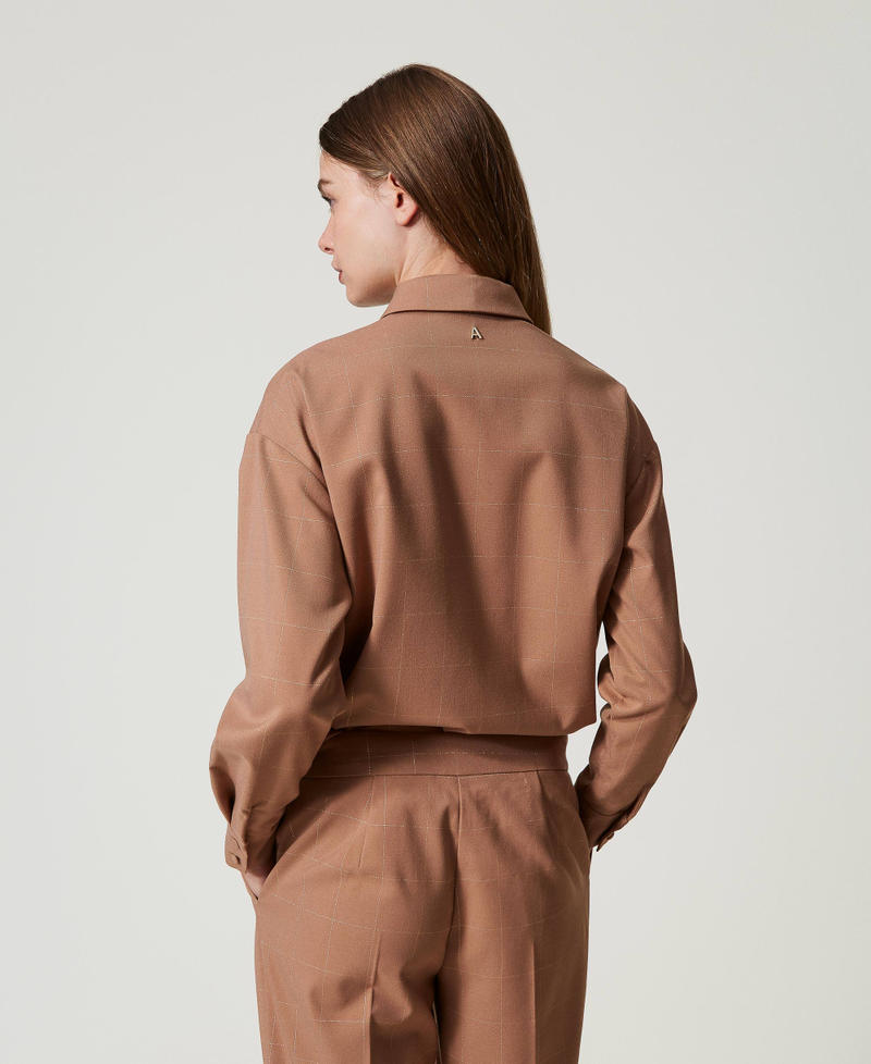 Scee By Twin Set Camicia Check Con Lurex