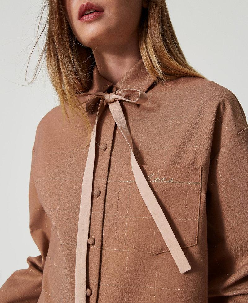 Scee By Twin Set Camicia Check Con Lurex