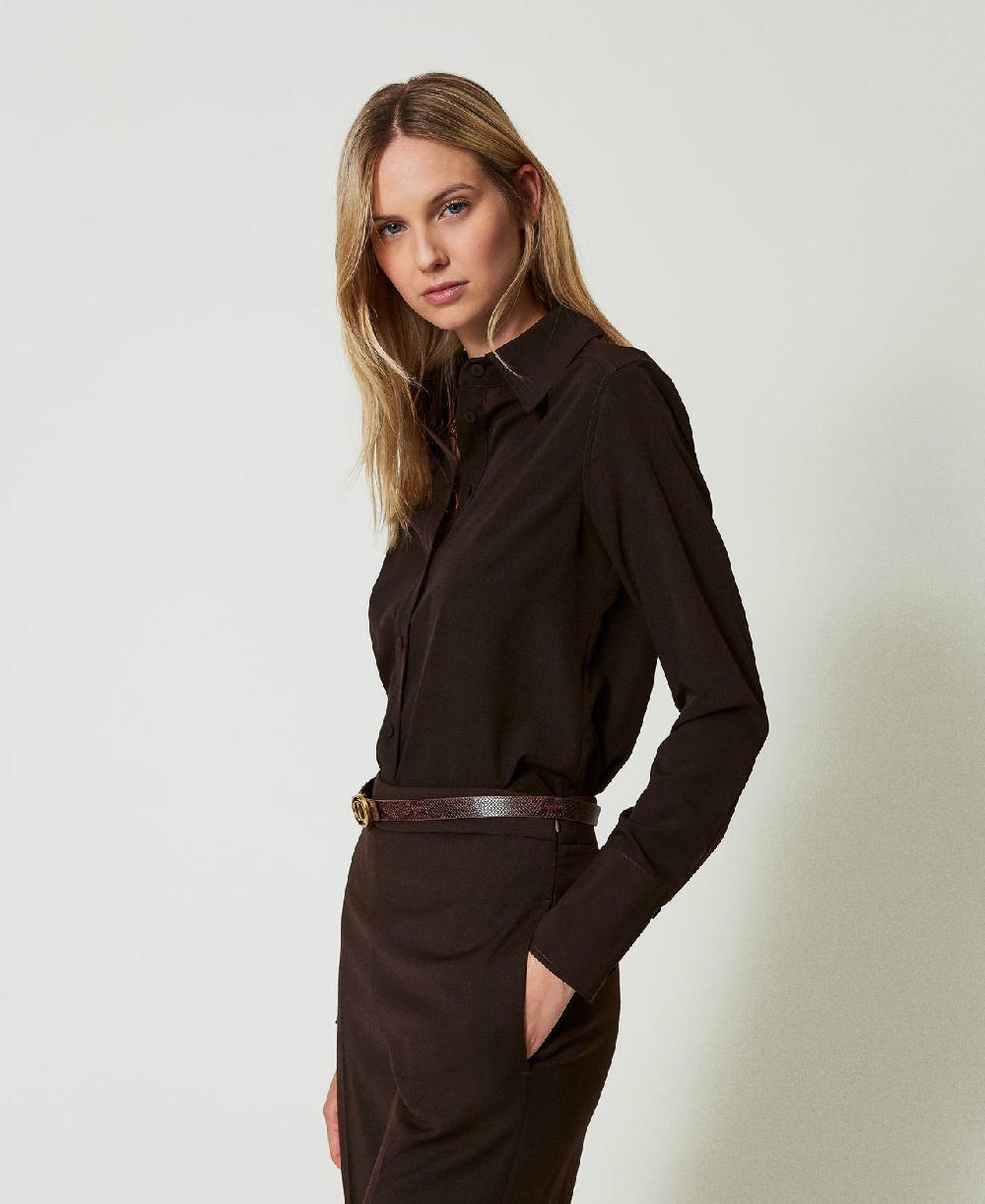 Scee By Twin Set Camicia In Crêpe De Chine