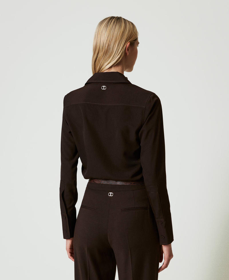 Scee By Twin Set Camicia In Crêpe De Chine