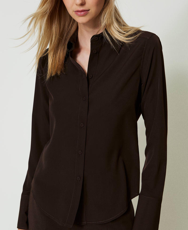 Scee By Twin Set Camicia In Crêpe De Chine