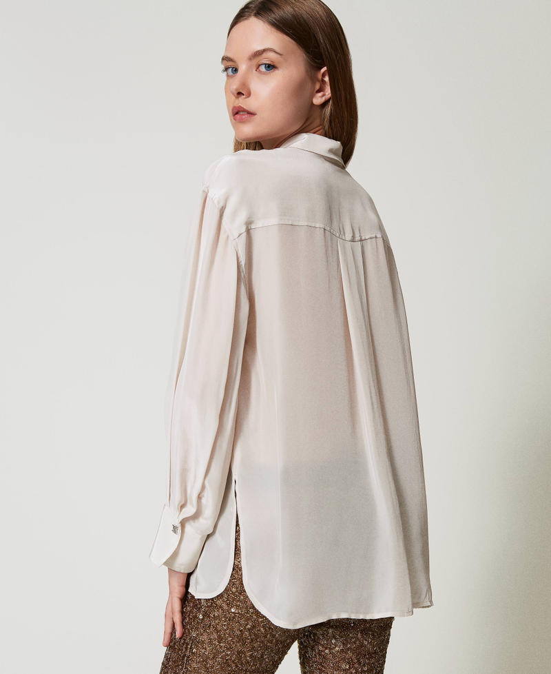 Scee By Twin Set Camicia MYFO In Satin