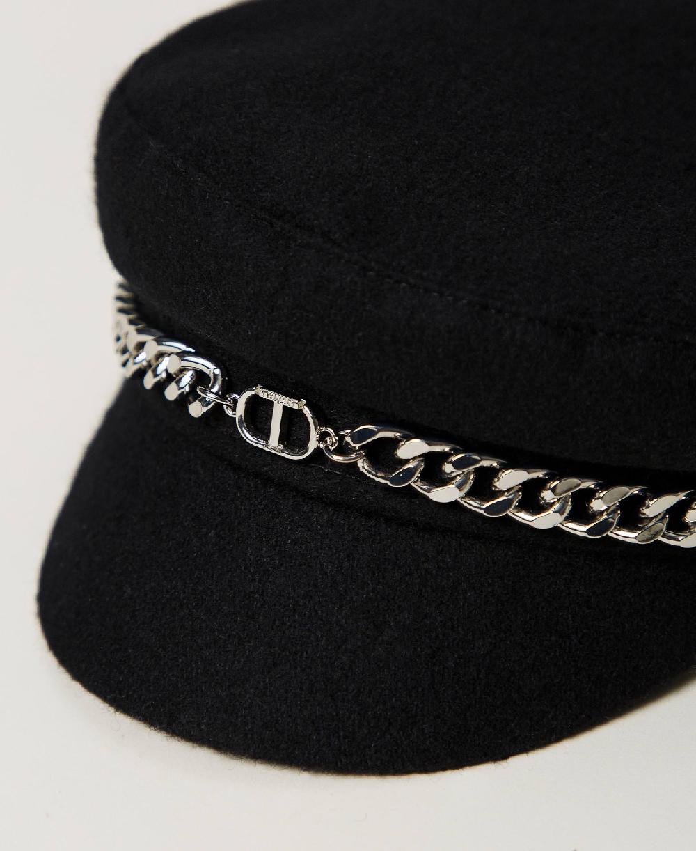 Scee by twin set Cappello basco in panno