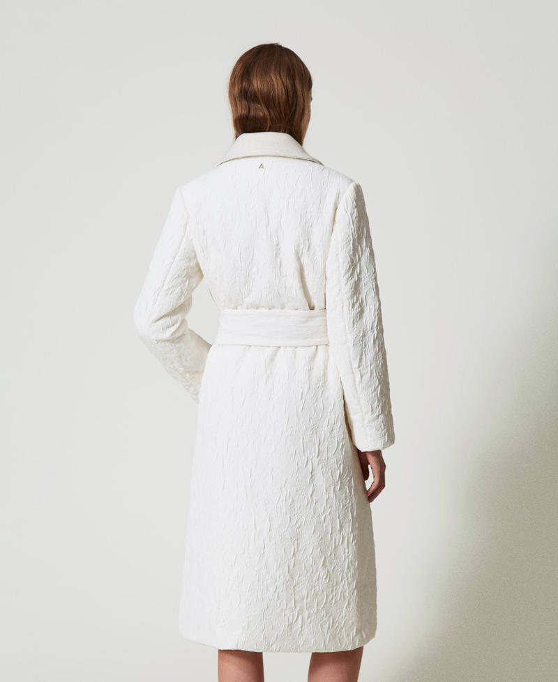 Scee By Twin Set Cappotto Doppiopetto Goffrato