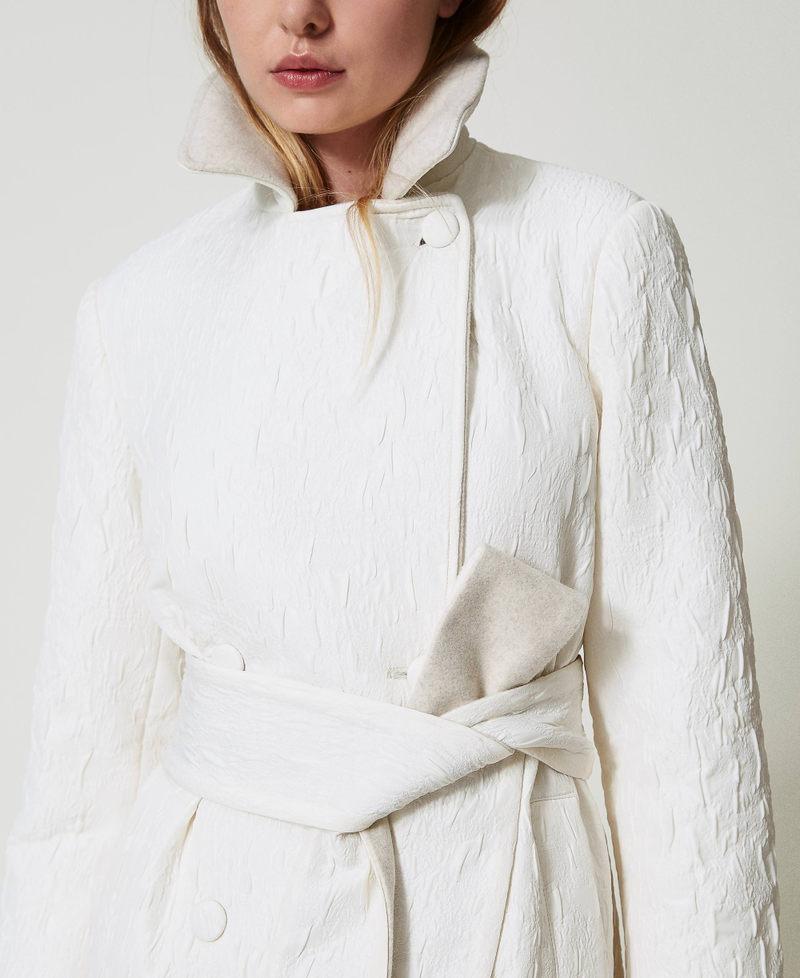 Scee By Twin Set Cappotto Doppiopetto Goffrato