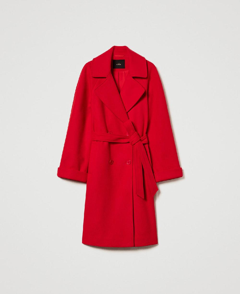 Scee by twin set Cappotto doppiopetto in panno