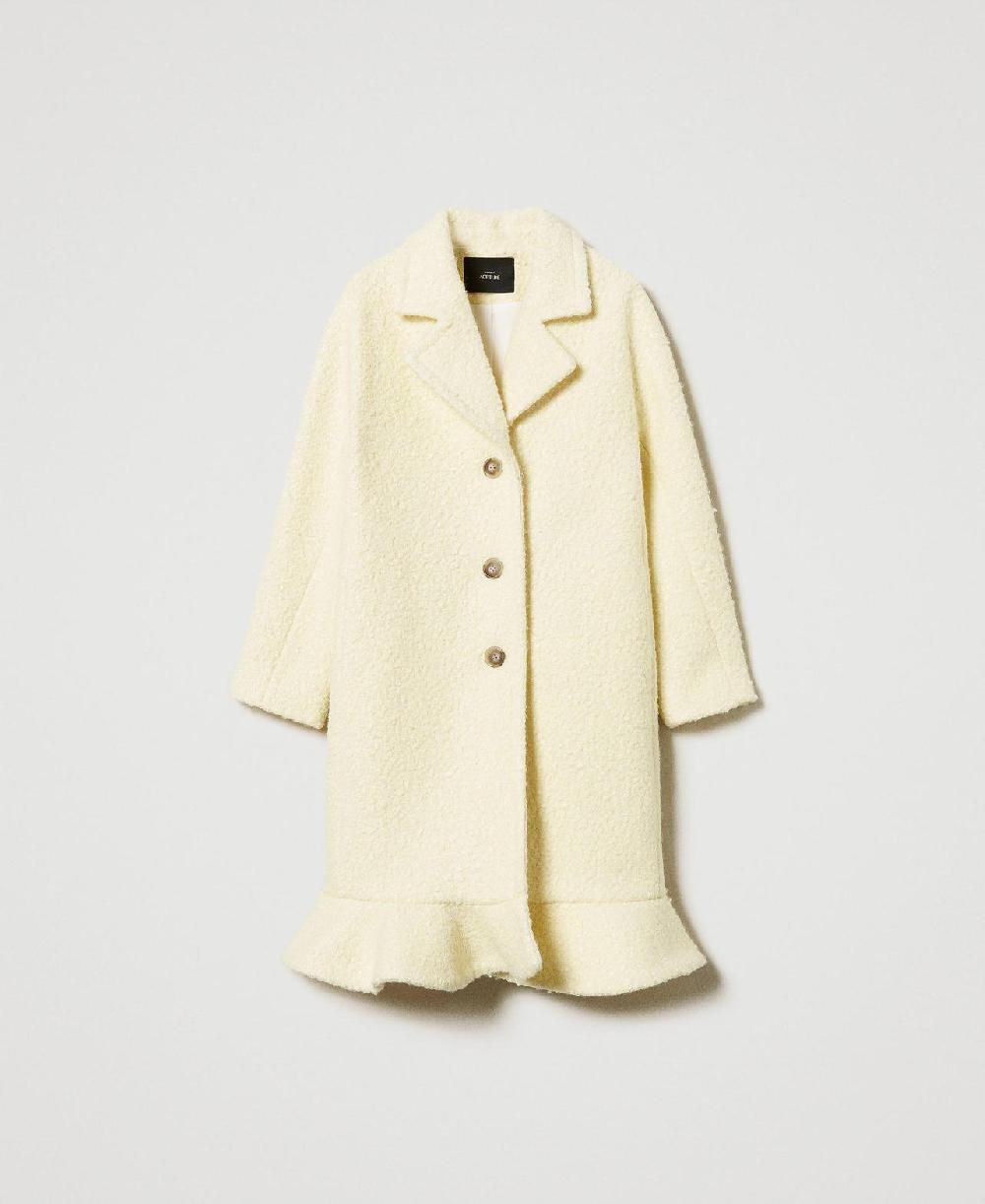 Scee by twin set Cappotto in panno arricciato