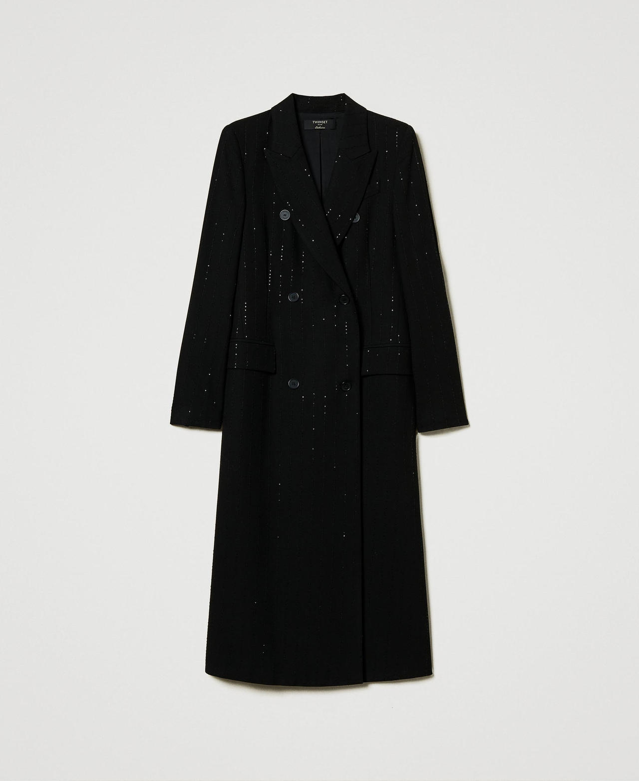 Scee by twin set Cappotto in panno con paillettes