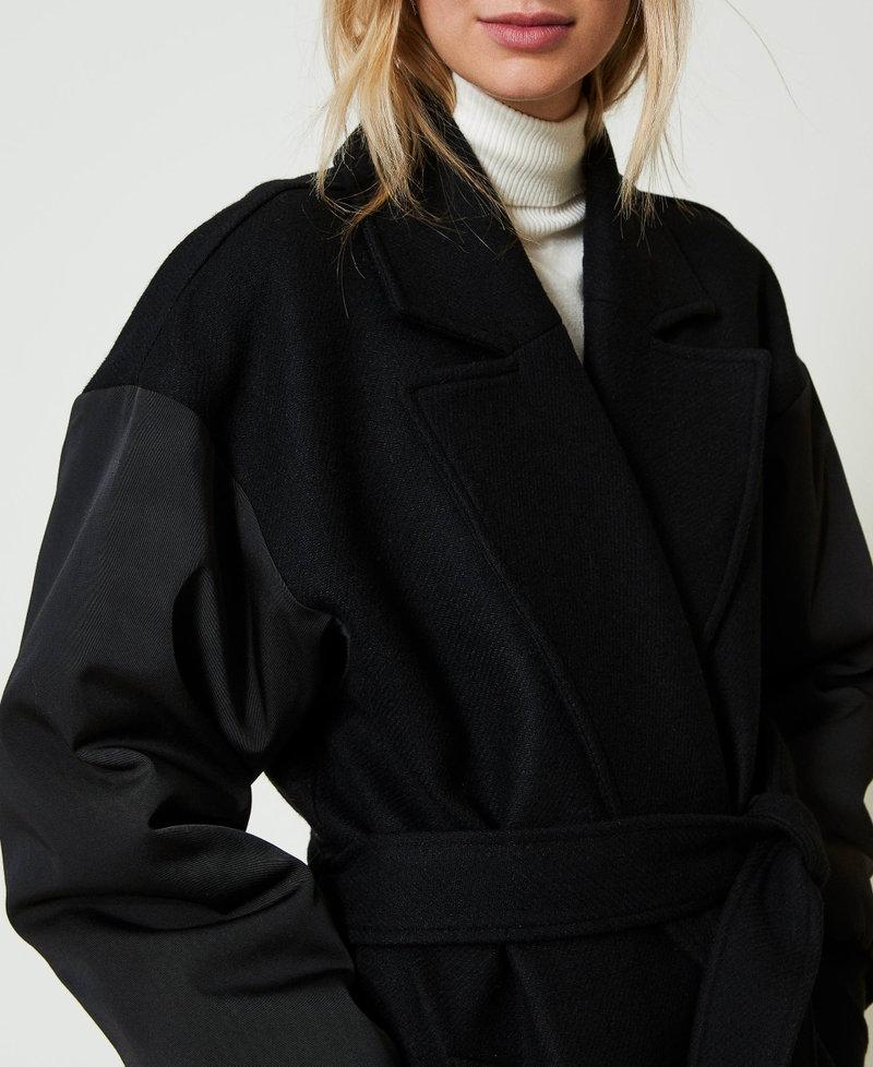 Scee By Twin Set Cappotto In Panno Di Misto Lana