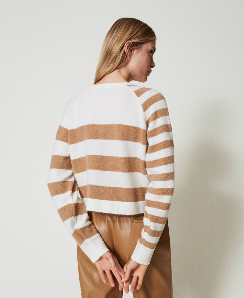 Scee By Twin Set Cardigan A Righe Bicolore