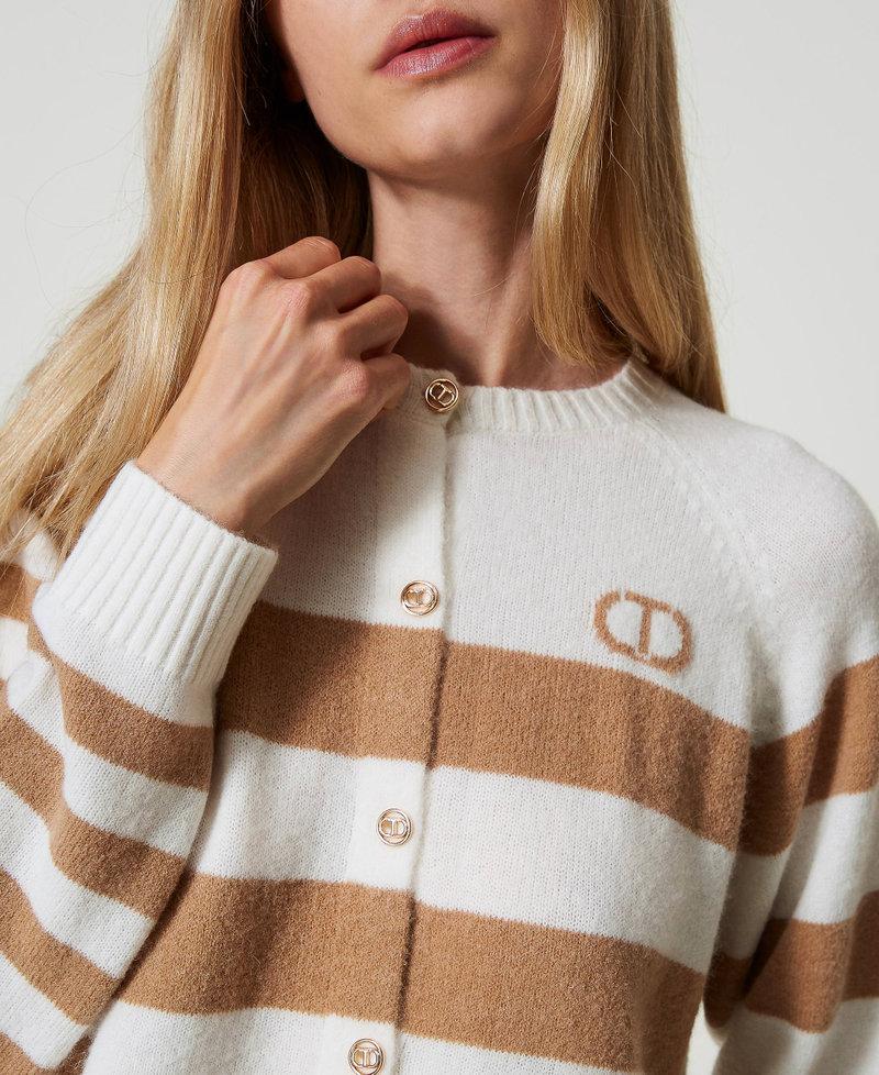 Scee By Twin Set Cardigan A Righe Bicolore