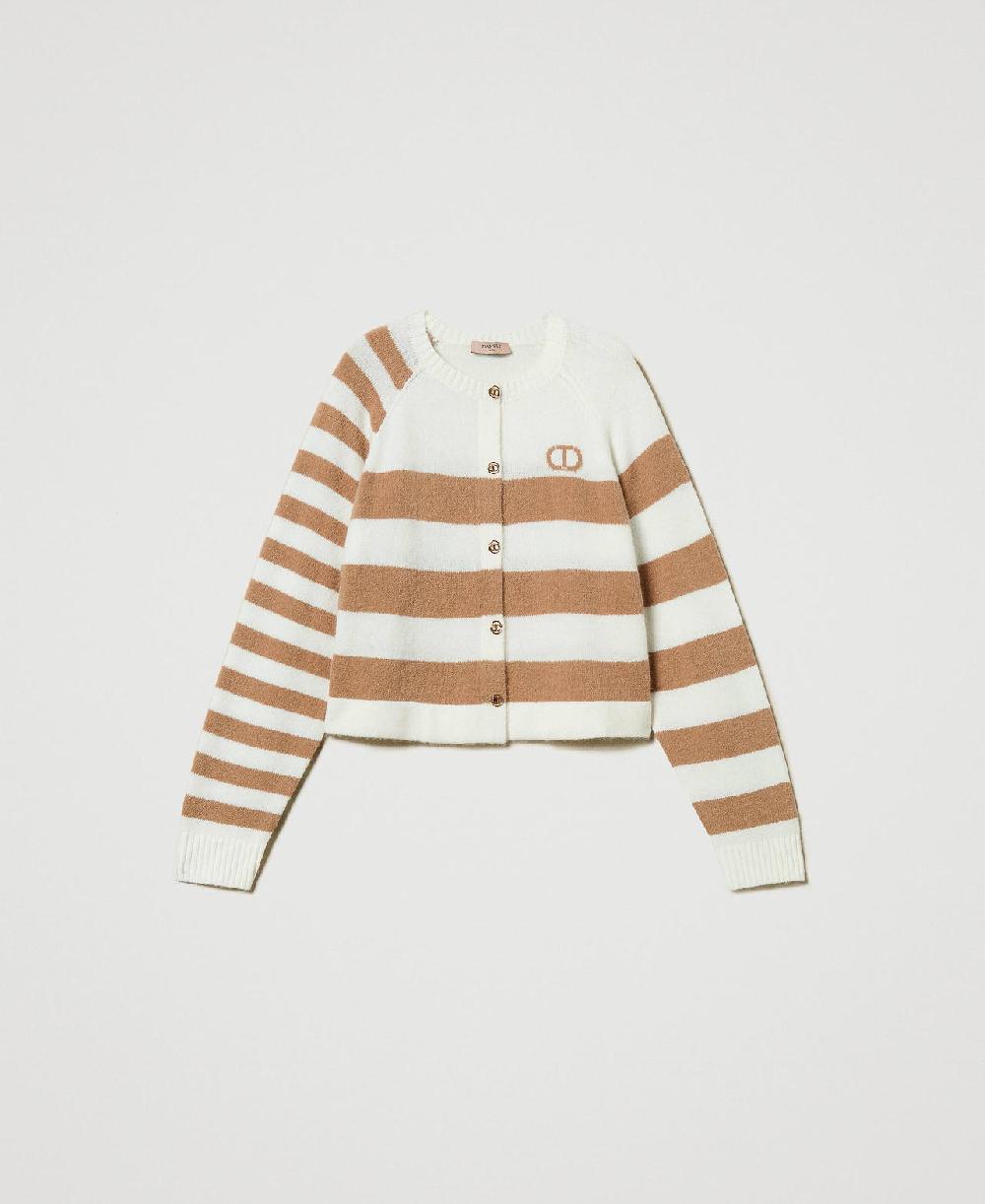 Scee by twin set Cardigan a righe bicolore