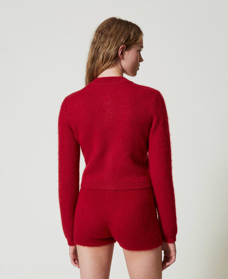 Scee By Twin Set Cardigan 'Anne' In Misto Mohair