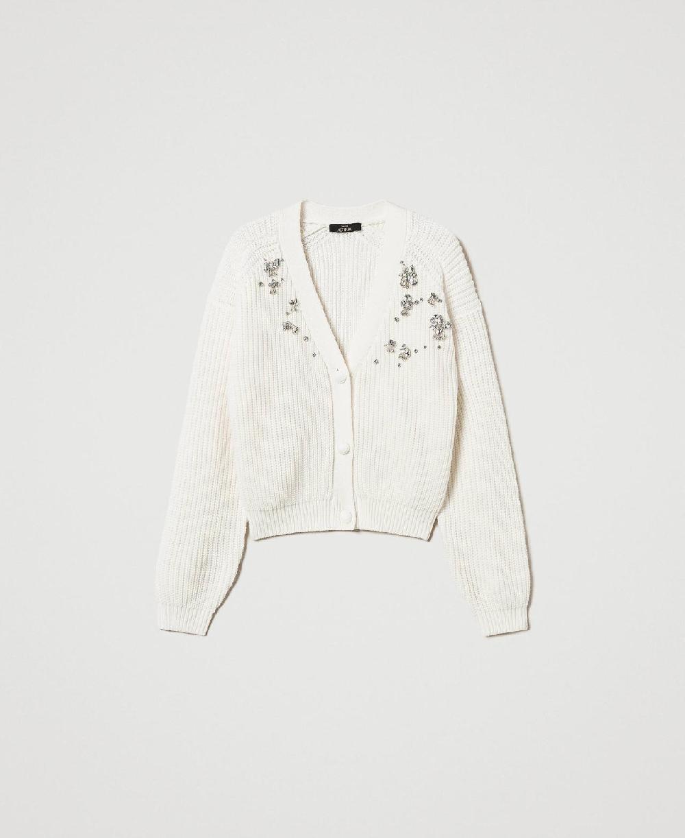 Scee by twin set Cardigan con ricami fatti a mano