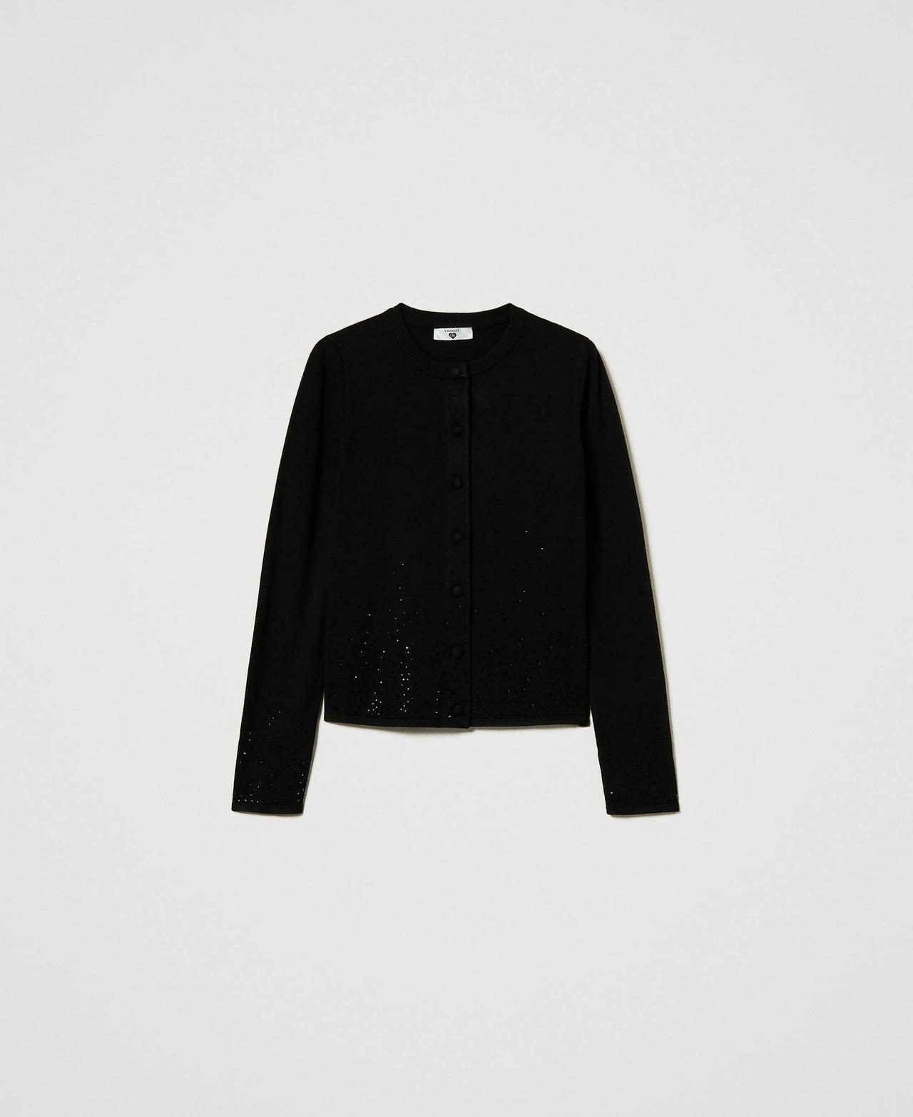 Scee by twin set Cardigan con strass in dégradé