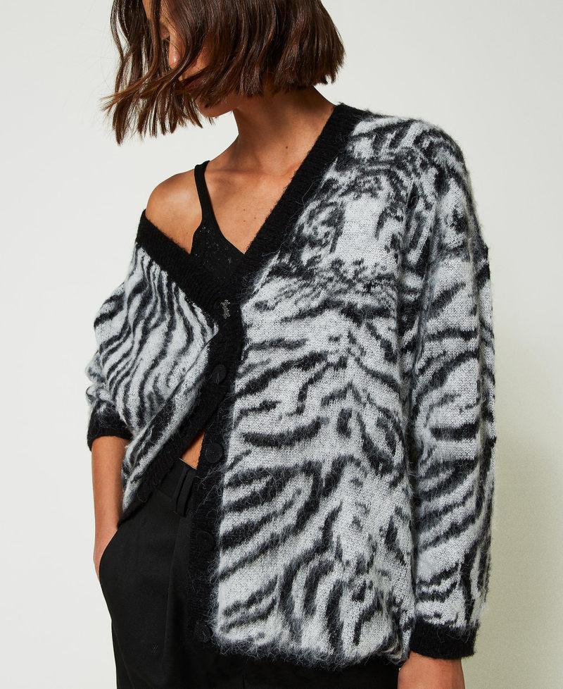 Scee By Twin Set Cardigan MYFO Jacquard Animalier