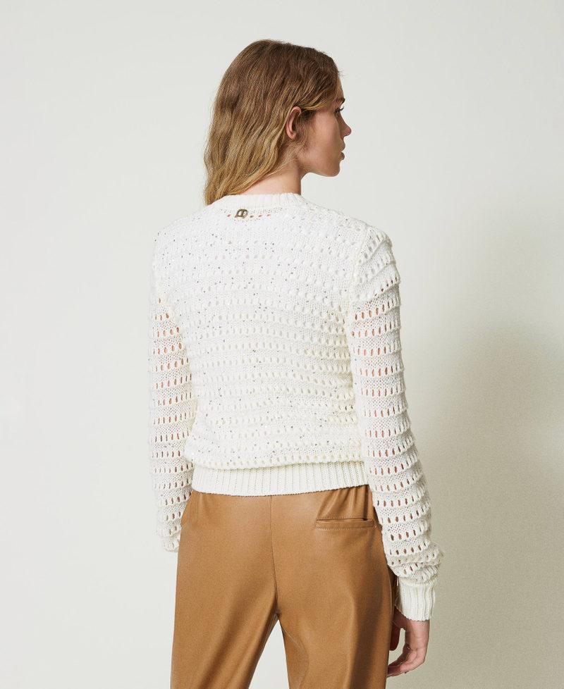 Scee By Twin Set Cardigan Traforato Con Paillettes