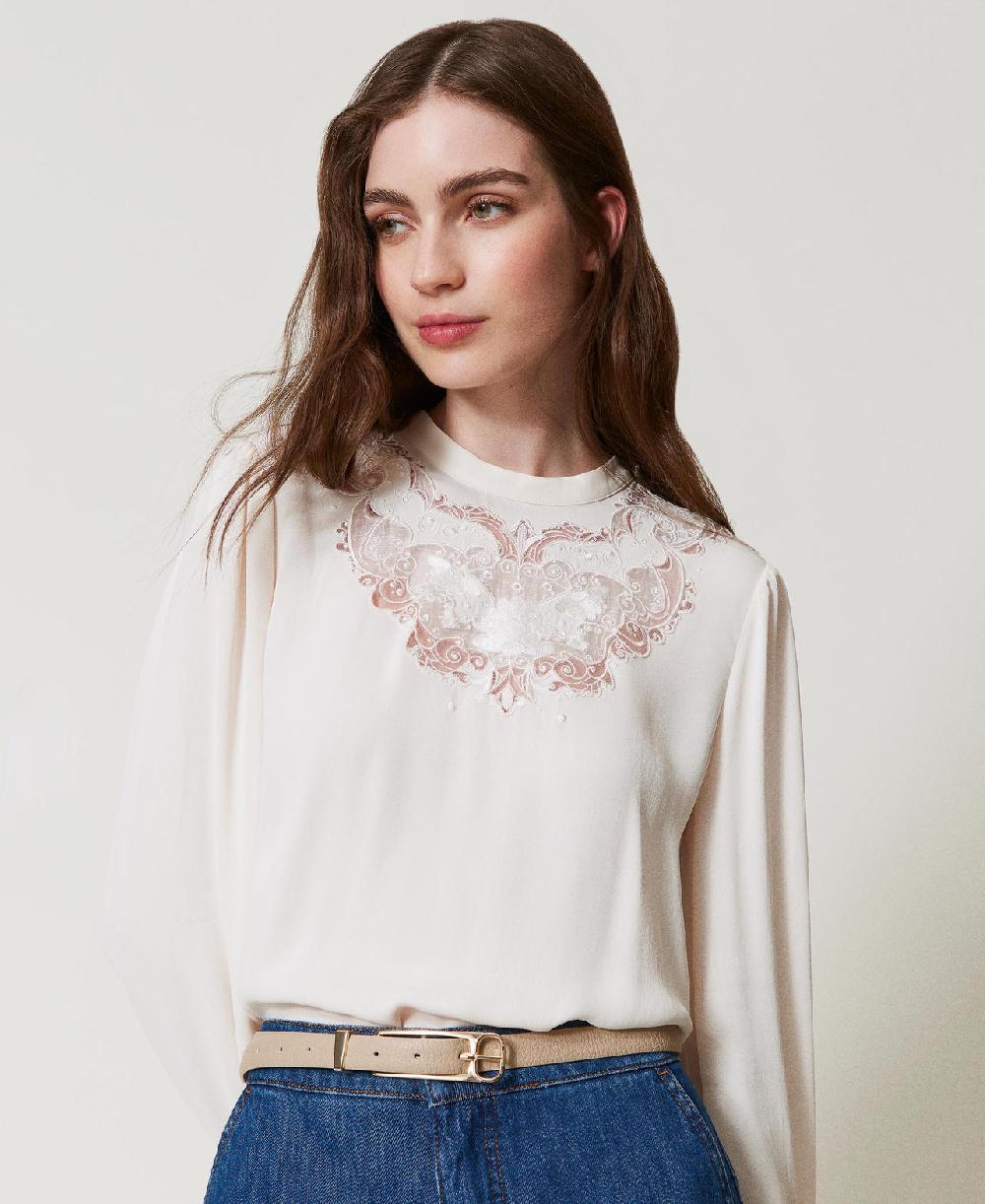 Scee by twin set Cintura con fibbia rettangolare