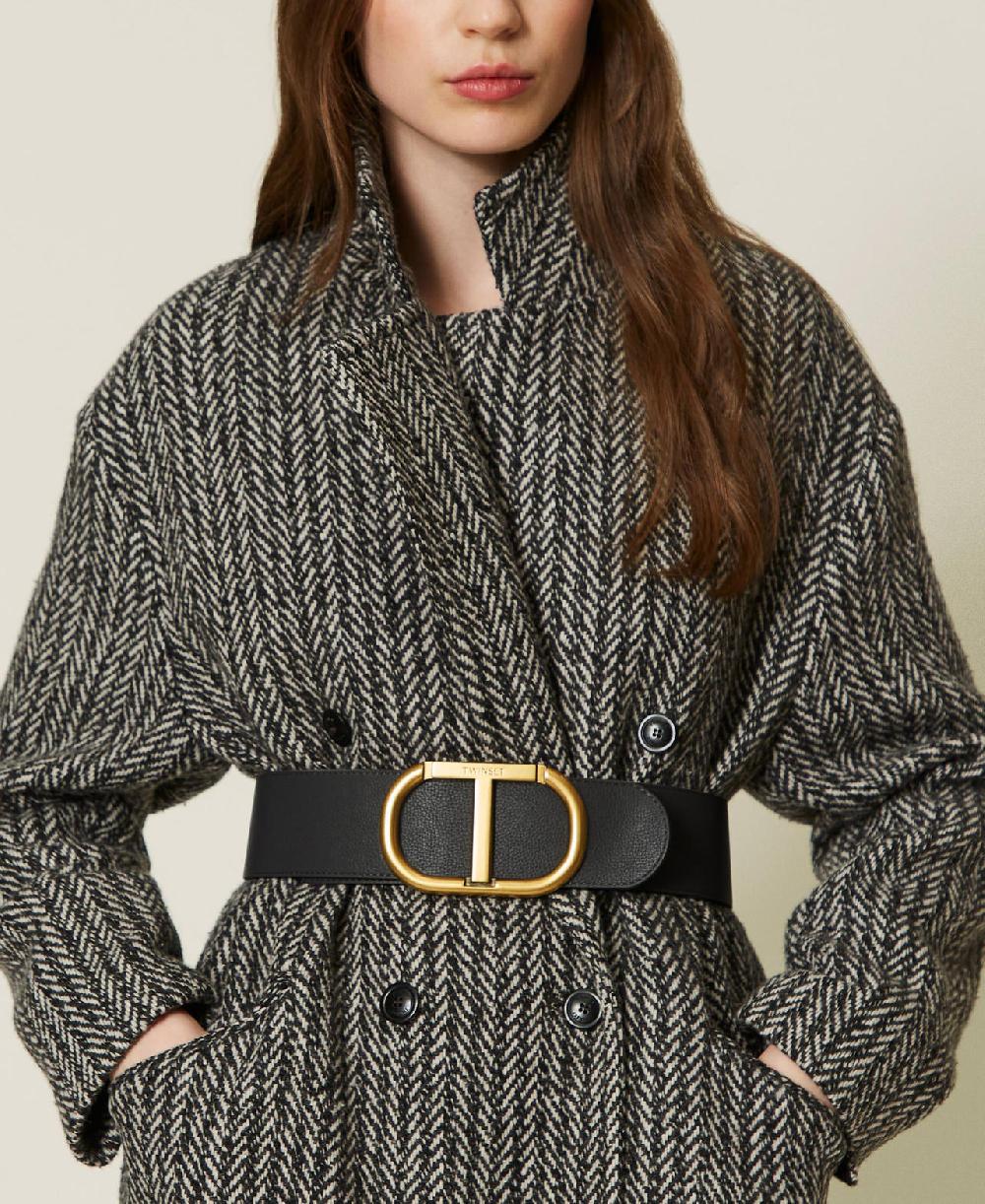 Scee by twin set Cintura con maxi fibbia Oval T