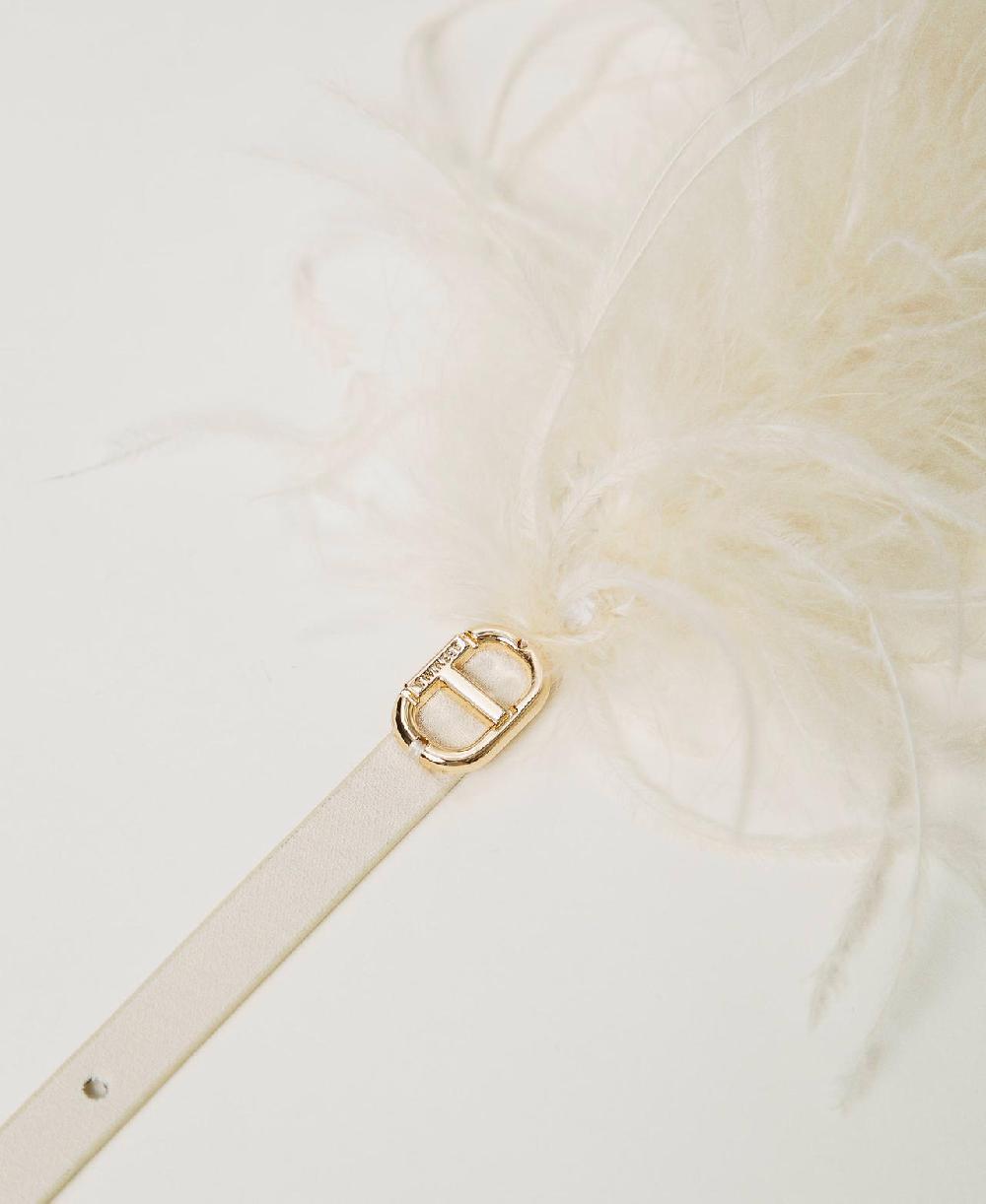 Scee By Twin Set Cintura Con Piume E Oval T