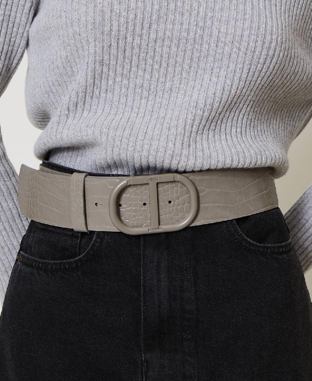 Scee by twin set Cintura con stampa cocco