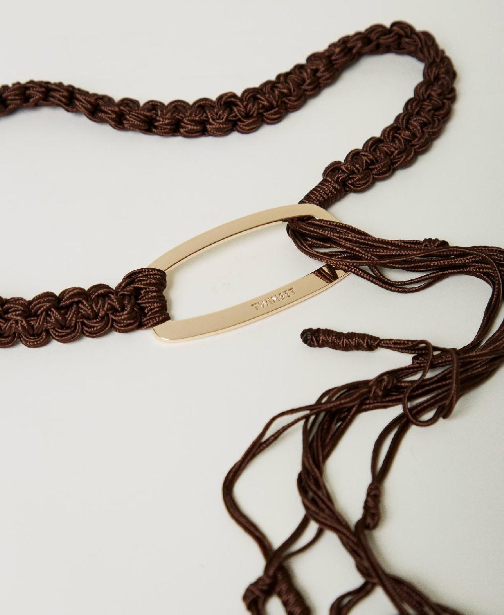 Scee By Twin Set Cintura Crochet Con Fibbia Logata