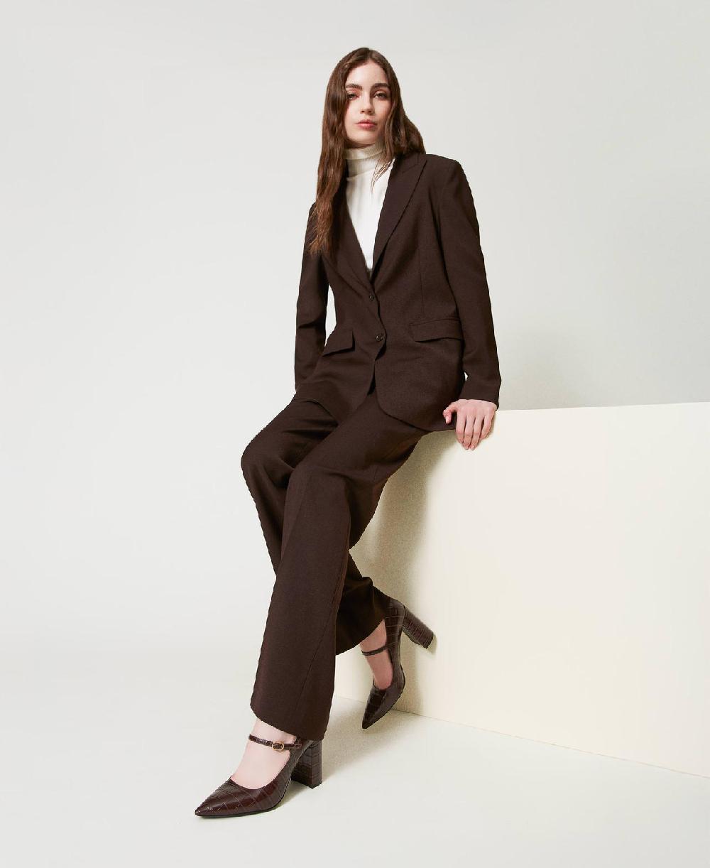 Scee by twin set Décolleté con stampa cocco