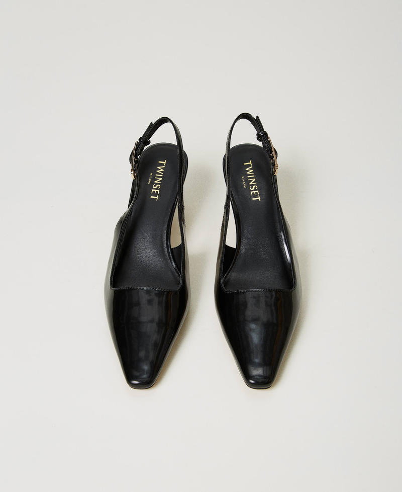 Scee By Twin Set Décolleté Sling Back In Vernice