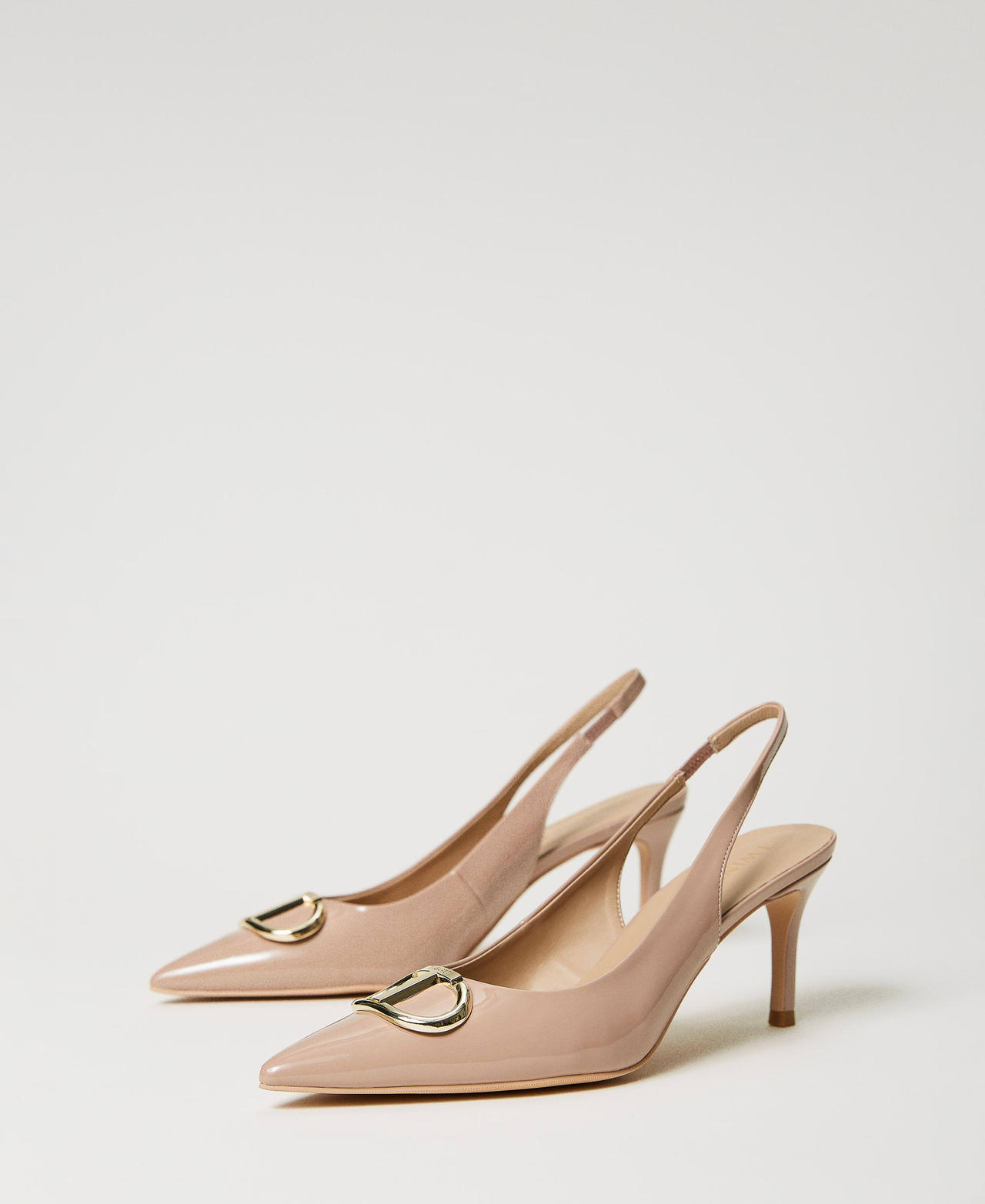 Scee By Twin Set Décolleté Sling Back In Vernice