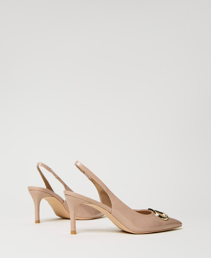 Scee By Twin Set Décolleté Sling Back In Vernice