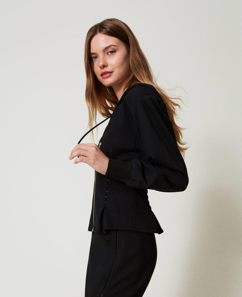 Scee By Twin Set Felpa Fitted Con Ganci Décor