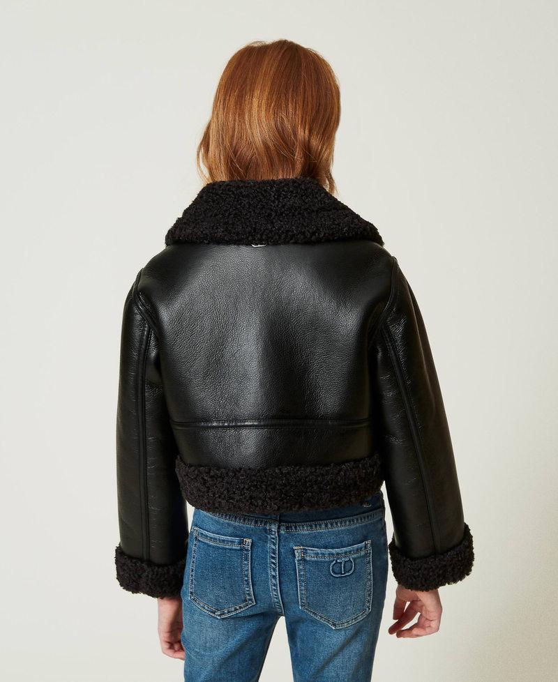 Scee By Twin Set Giacca Aviatore Con Faux Fur