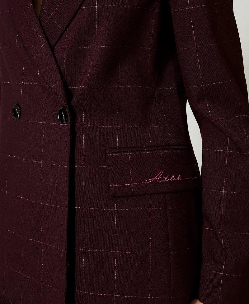 Scee By Twin Set Giacca Blazer Check Con Lurex