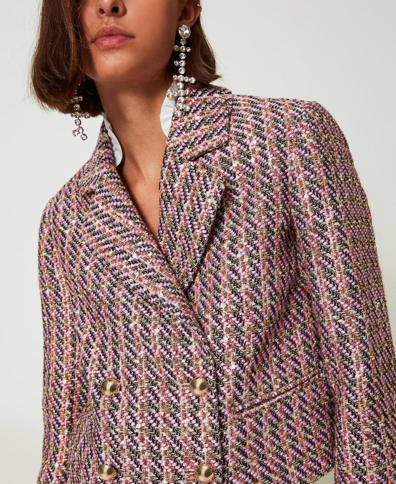 Scee By Twin Set Giacca Blazer In Bouclé E Lurex