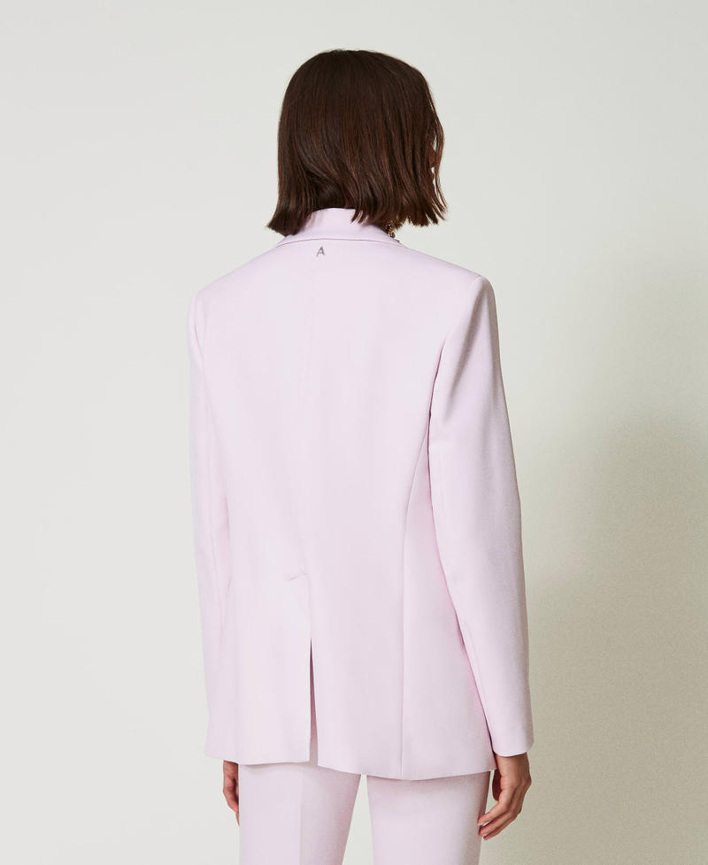 Scee By Twin Set Giacca Blazer In Crêpe Cady
