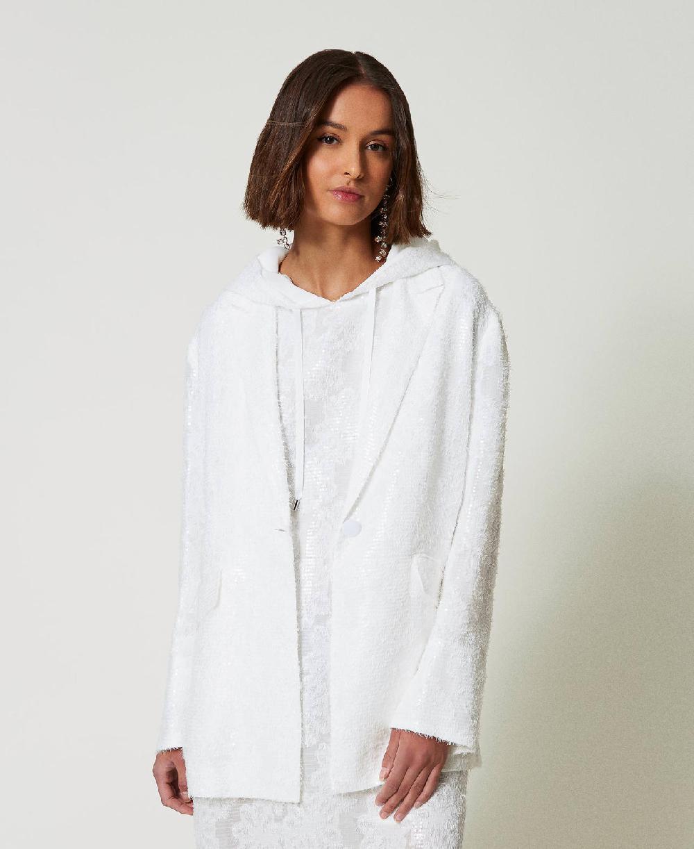 Scee By Twin Set Giacca Blazer In Full Paillettes